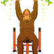 Step 3: Press each pike up above your head as you exhale. Turn your palms outward as you lift.